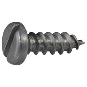 MIDWEST FASTENER Sheet Metal Screw, #8 x 1/2 in, Aluminum Pan Head Slotted Drive, 30 PK 61724